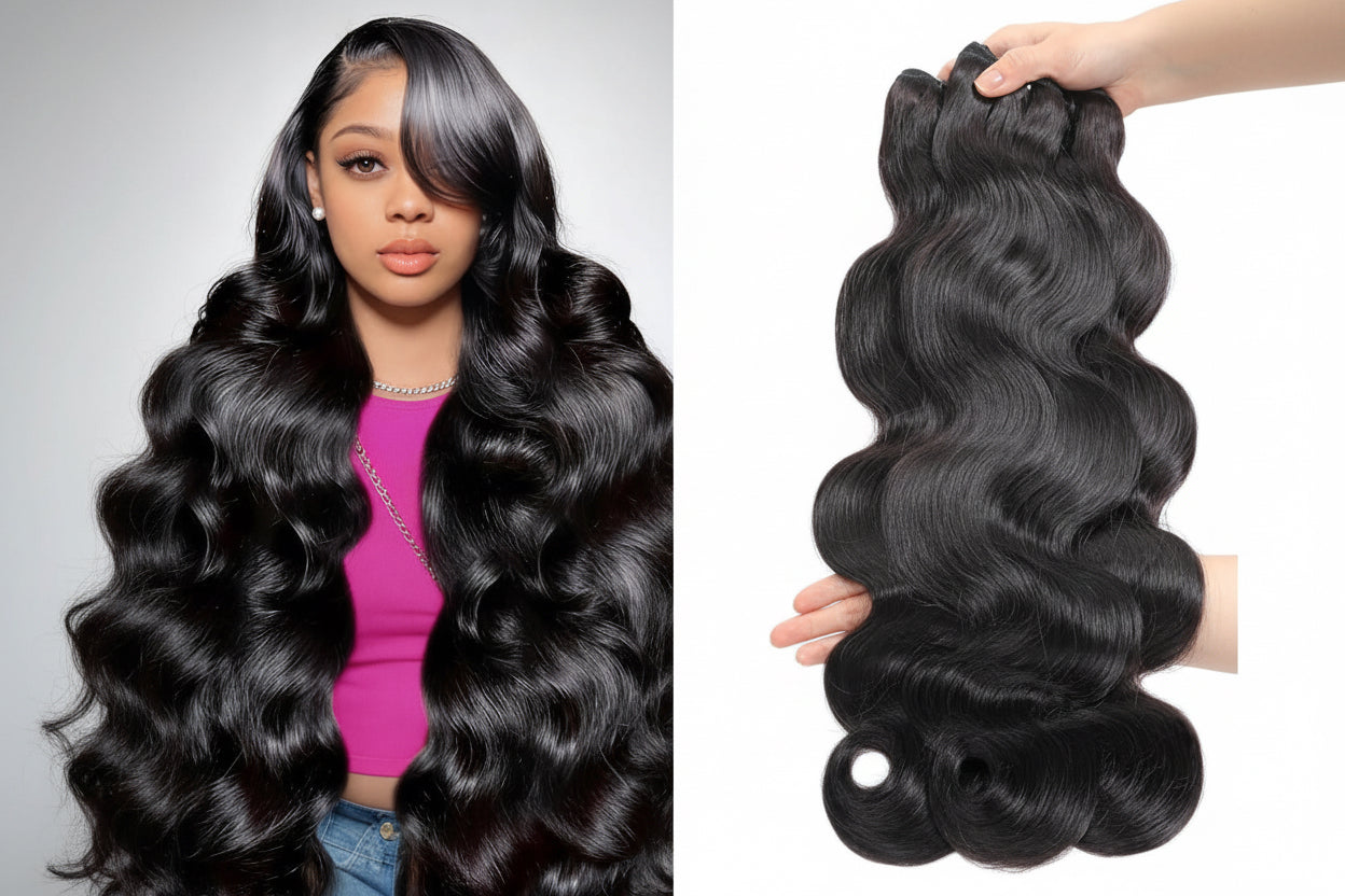 Premium Virgin Human Hair Bundles – 3 Bundle Set
