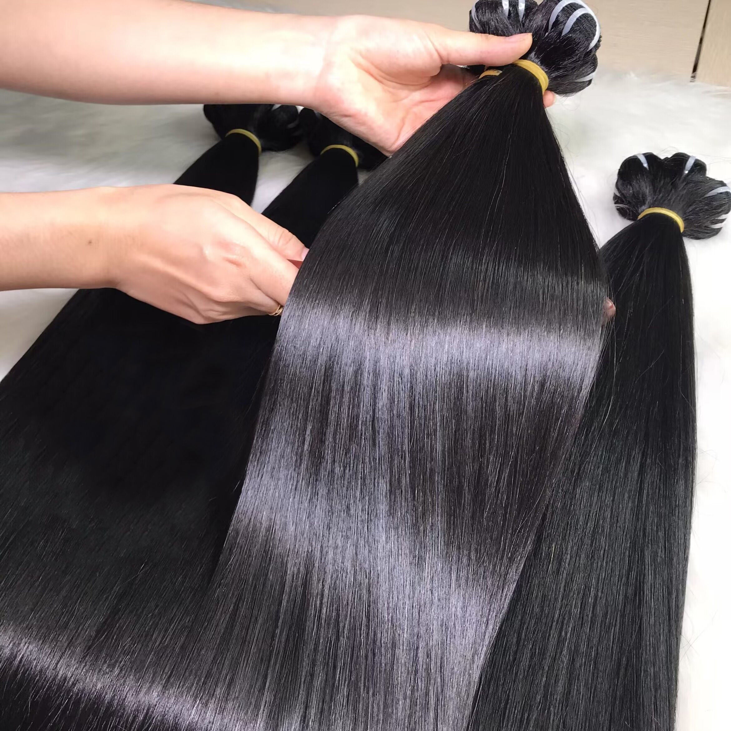 Premium Virgin Human Hair Bundles – 3 Bundle Set