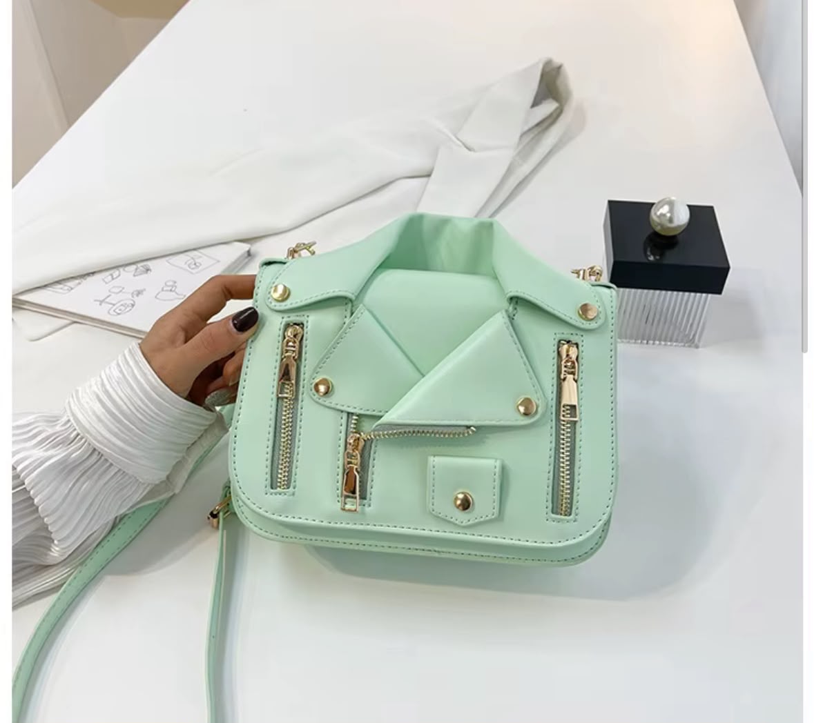 Luxury Jacket Style Crossbody Bag