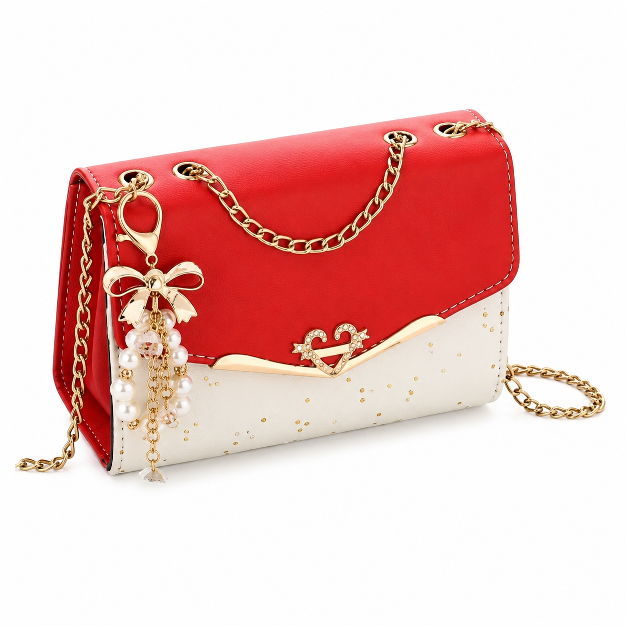 Luxury Pearl Charm Crossbody Handbag